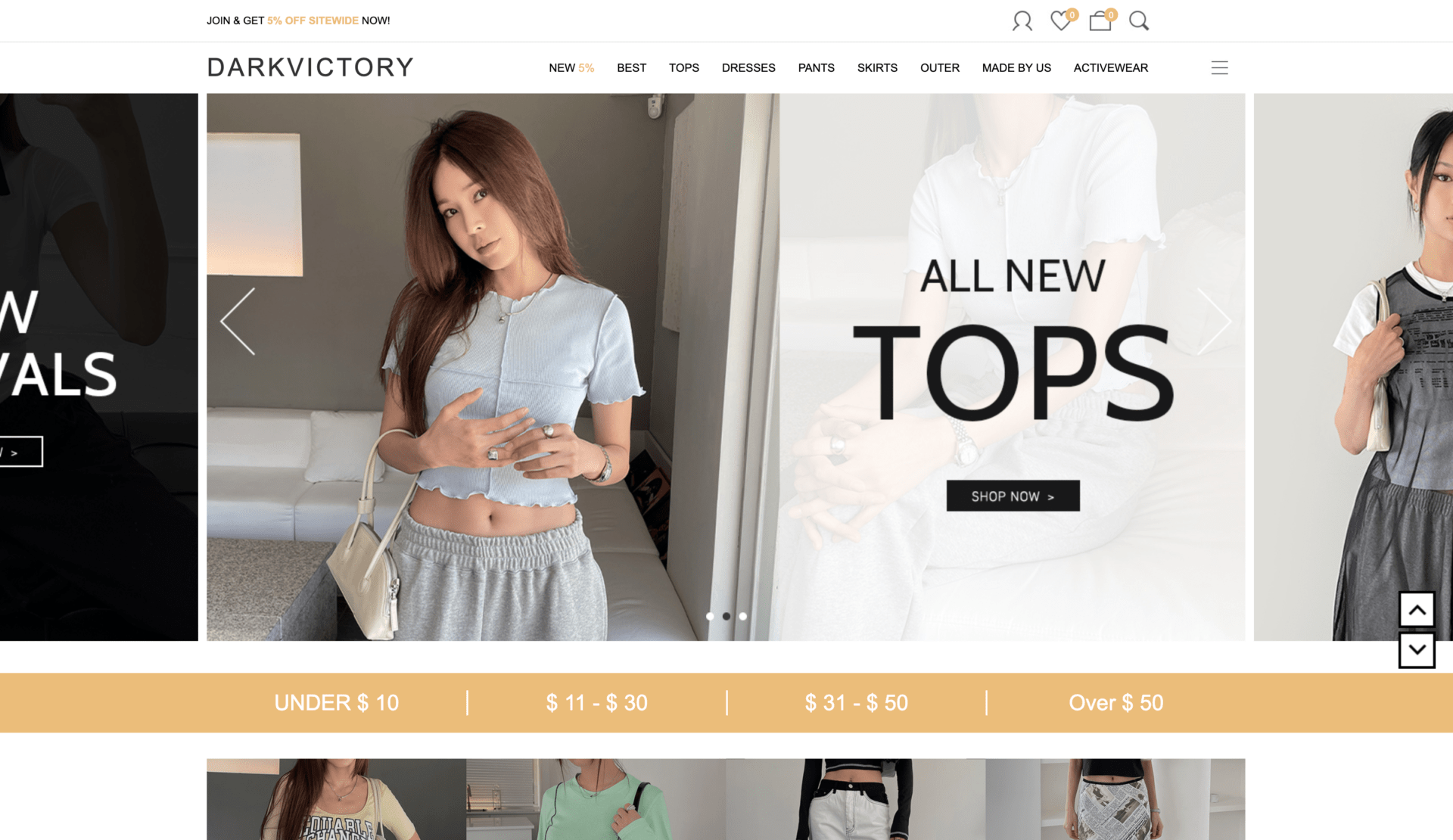 Dark Victory Korean clothing store